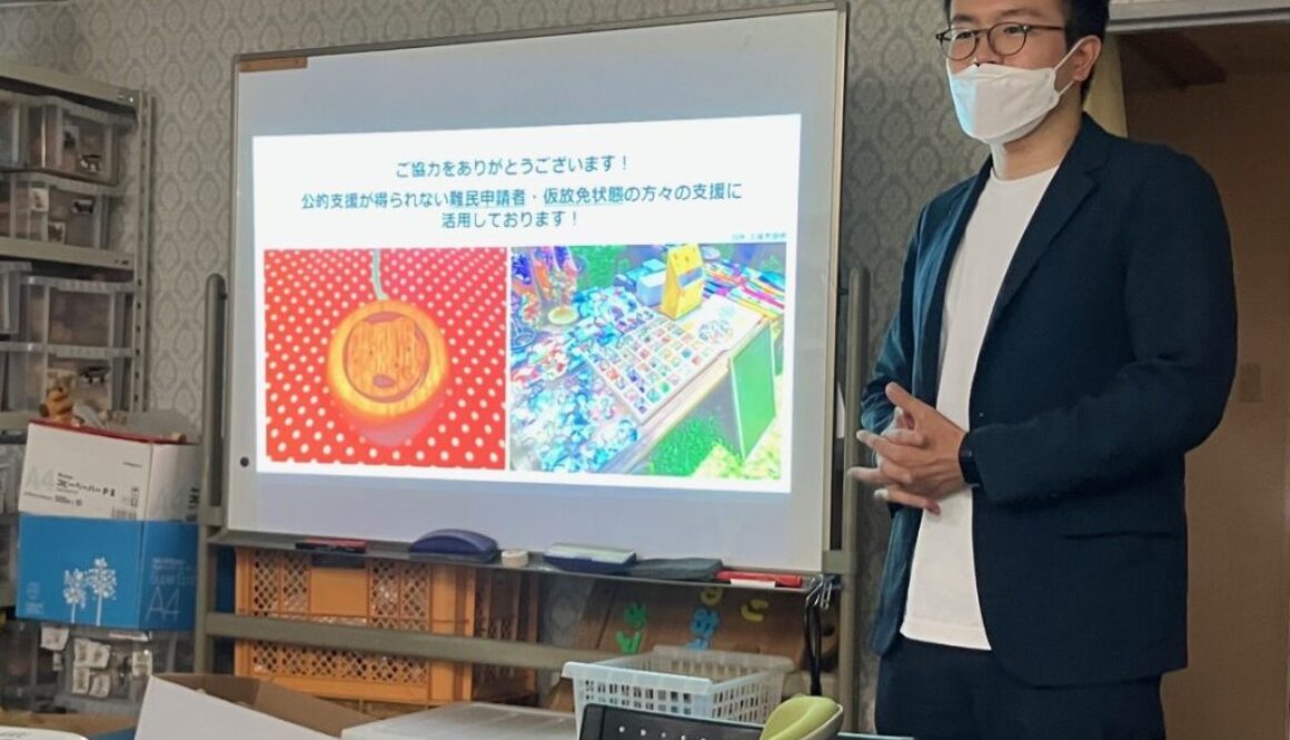 つくろい東京ファンド　大澤優真さんが来所