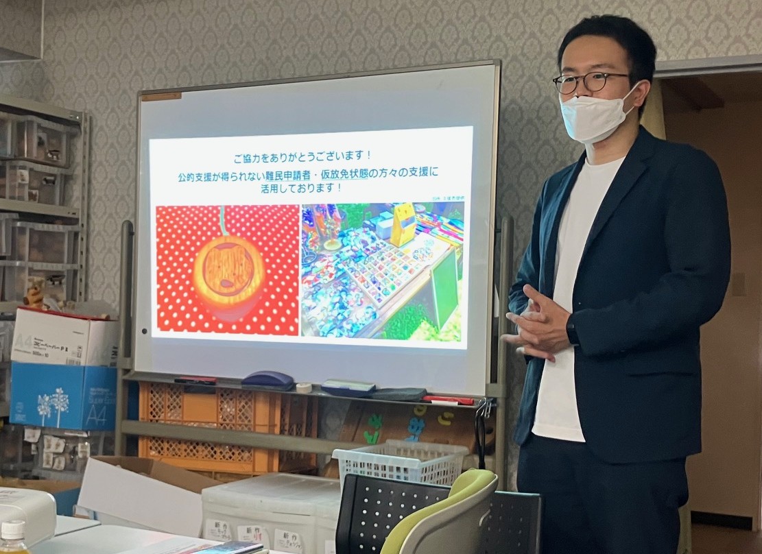 つくろい東京ファンド　大澤優真さんが来所